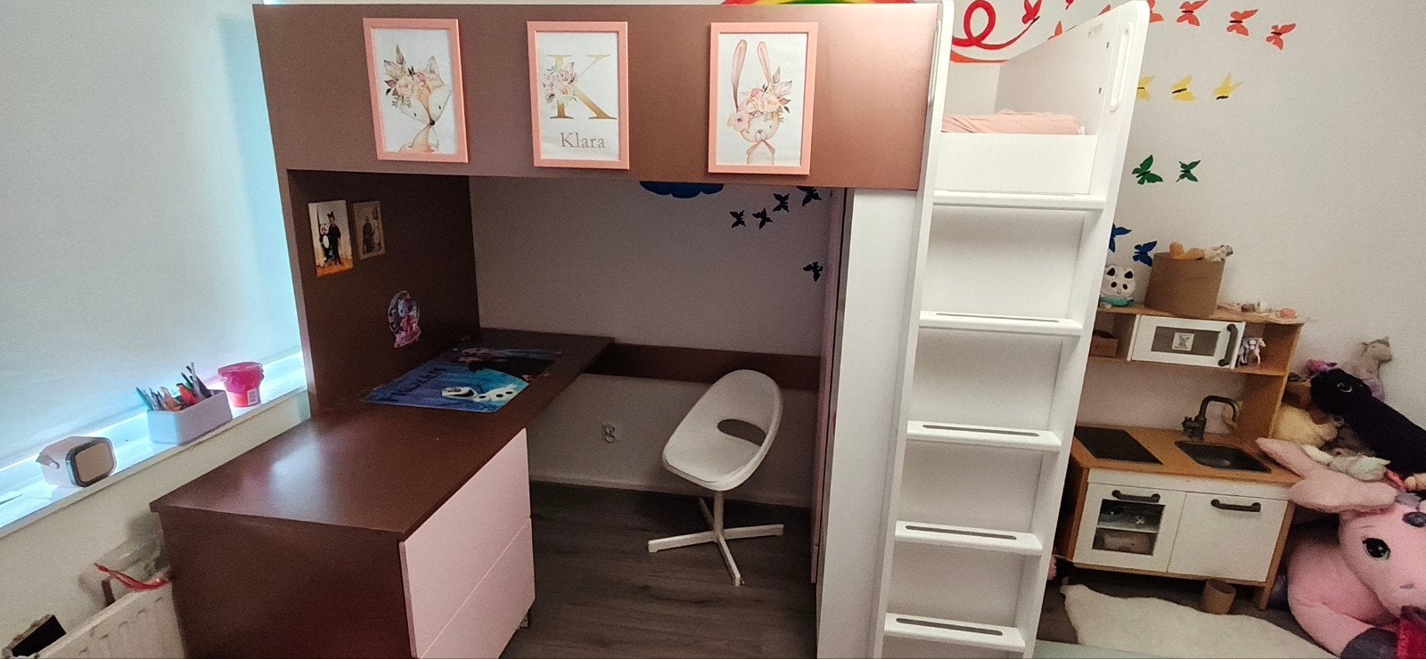 Ikea stapelbed smastad, Huis en Inrichting, Ophalen, 90 cm, Eenpersoons, Wit