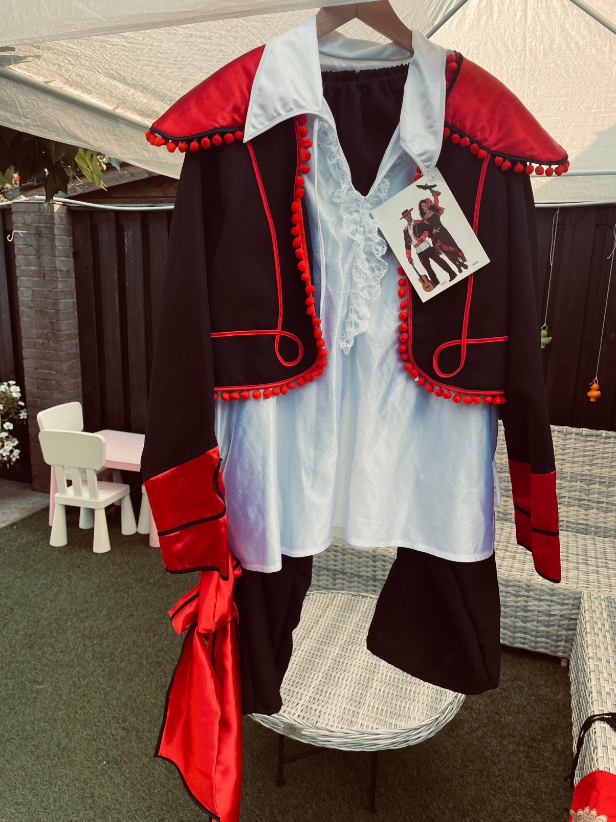 Spaans kostuum heren, Kleding | Heren, Carnavalskleding en Feestkleding, Carnaval, Ophalen of Verzenden, Kleding, Maat 56/58 (XL)