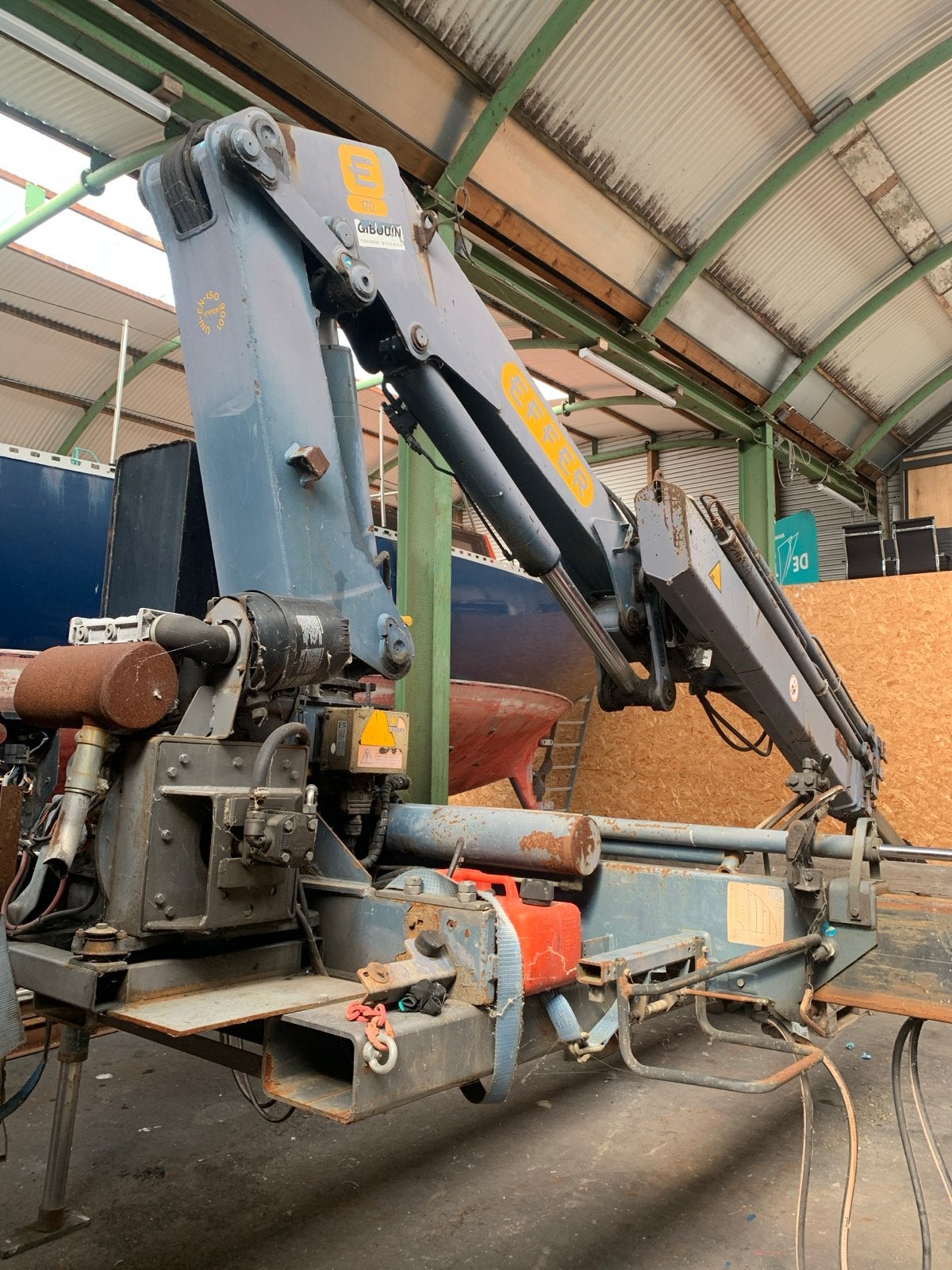 Effer 170 Gibouin Hijskraan met Deutz Motor, Ophalen, Kraan