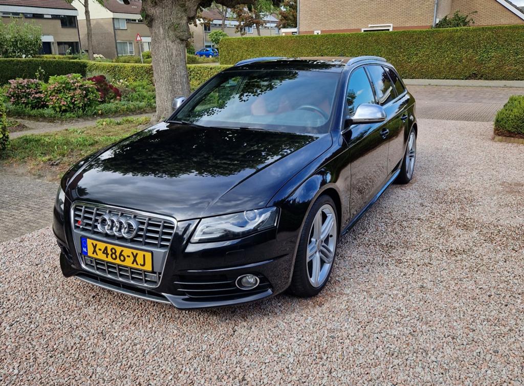 Audi S4 3.0 Tfsi Avant | Pano | Leder | Adaptief | Kuipstoel, Auto's, Automaat, 2995 cc, Zwart, 10 km/l