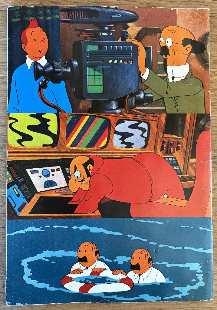 StickerAlbum - Vanderhout - Kuifje en het haaienmeer (1972), Ophalen of Verzenden, Gebruikt, Strip of Tekenfilm