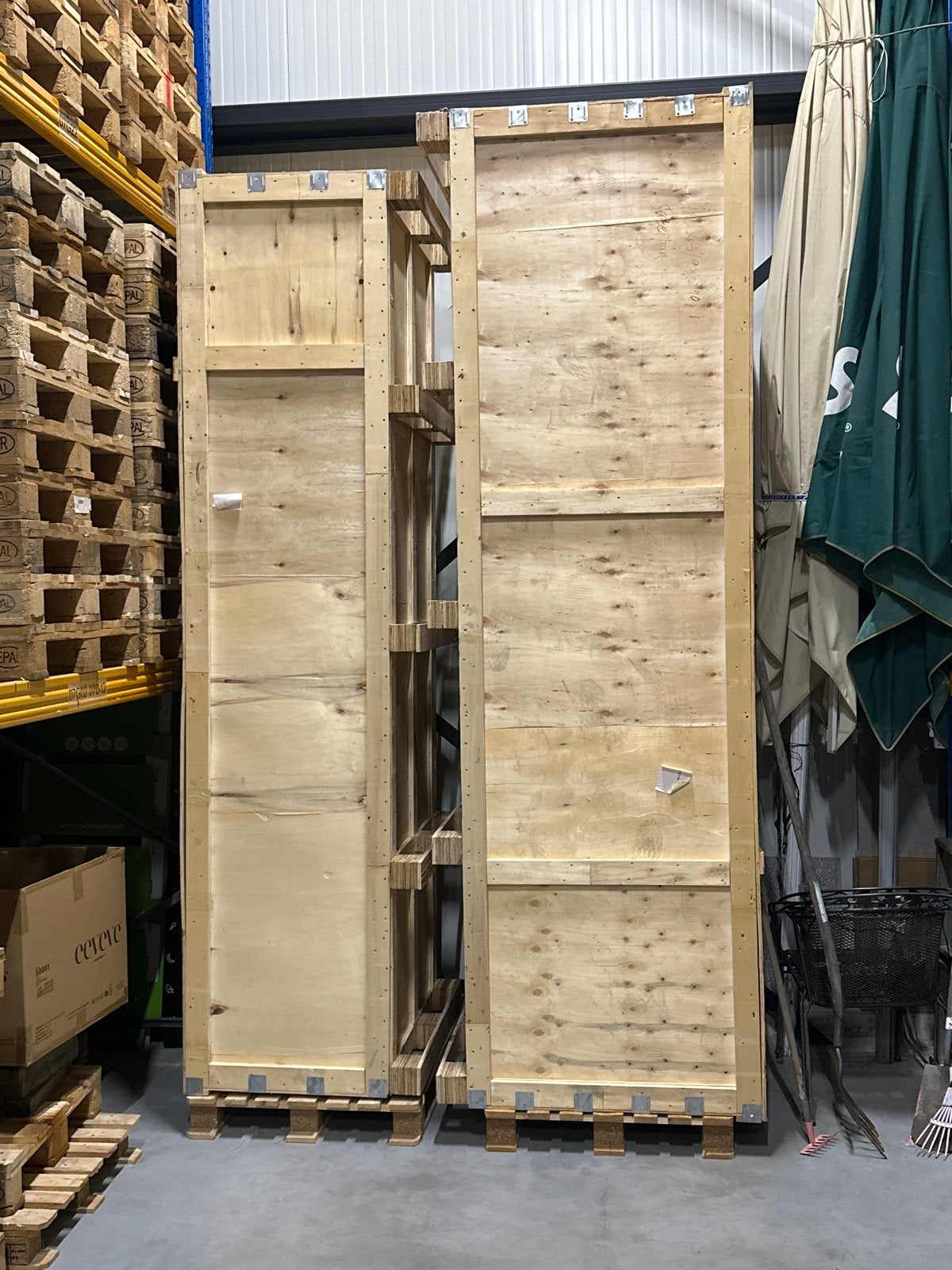 Houten flightcases voor transport en opslag, Ophalen, Gebruikt, 100 cm of meer, 60 cm of meer