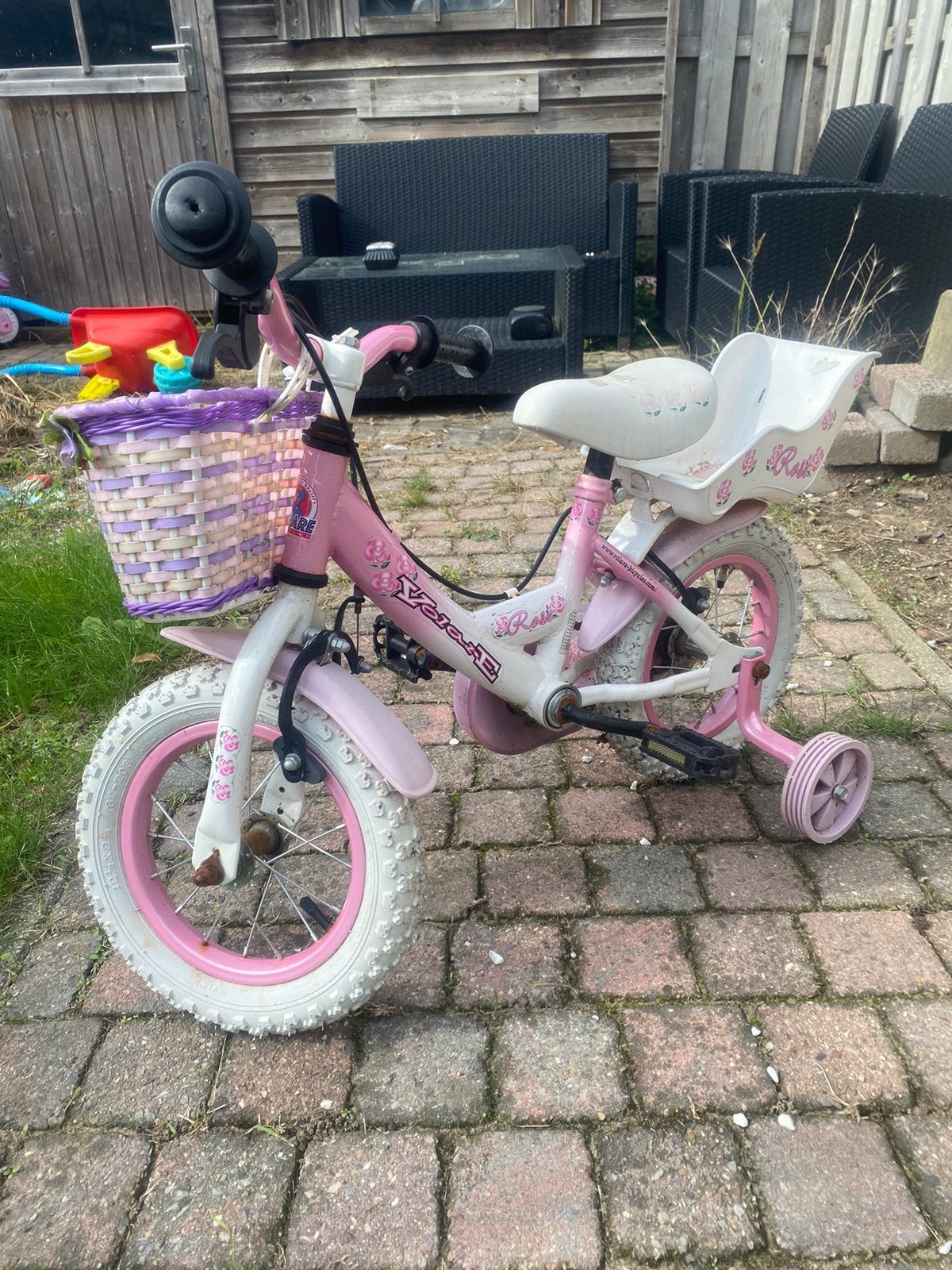 kinderfiets 12 inch, Ophalen, Zijwieltjes, Gebruikt, Velgrem