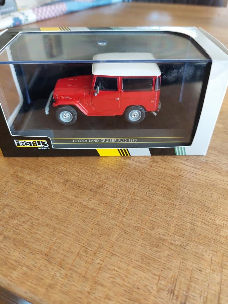MODELAUTO 1-43 TOYOTA LANDCRUISER FJ40, Ophalen of Verzenden, Zo goed als nieuw, Auto, Overige merken