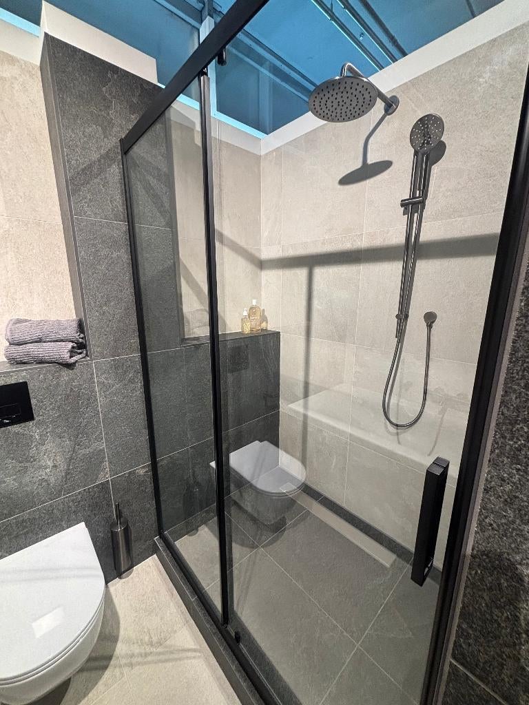 Doucheschuifdeur met zijwand, Ophalen, Nieuw, Douche