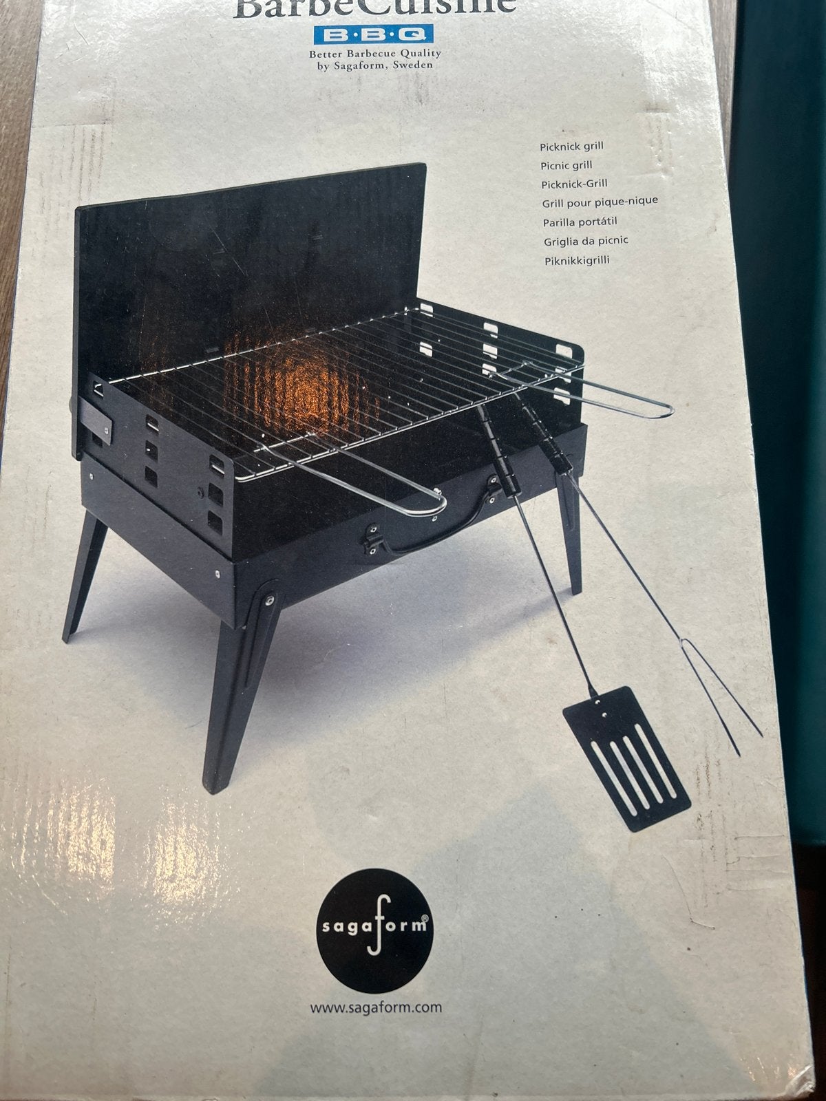 Nieuwe Sagaform Picknick Grill BBQ - Compact en Draagbaar, Ophalen of Verzenden, Nieuw