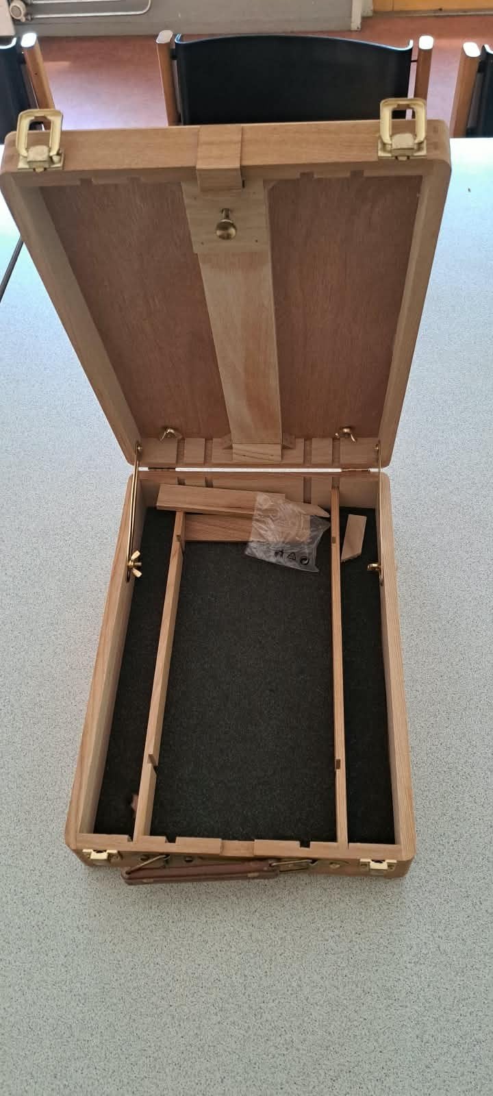 Houten schilderezel / schilderkoffer, Ophalen of Verzenden, Gebruikt, Ezel