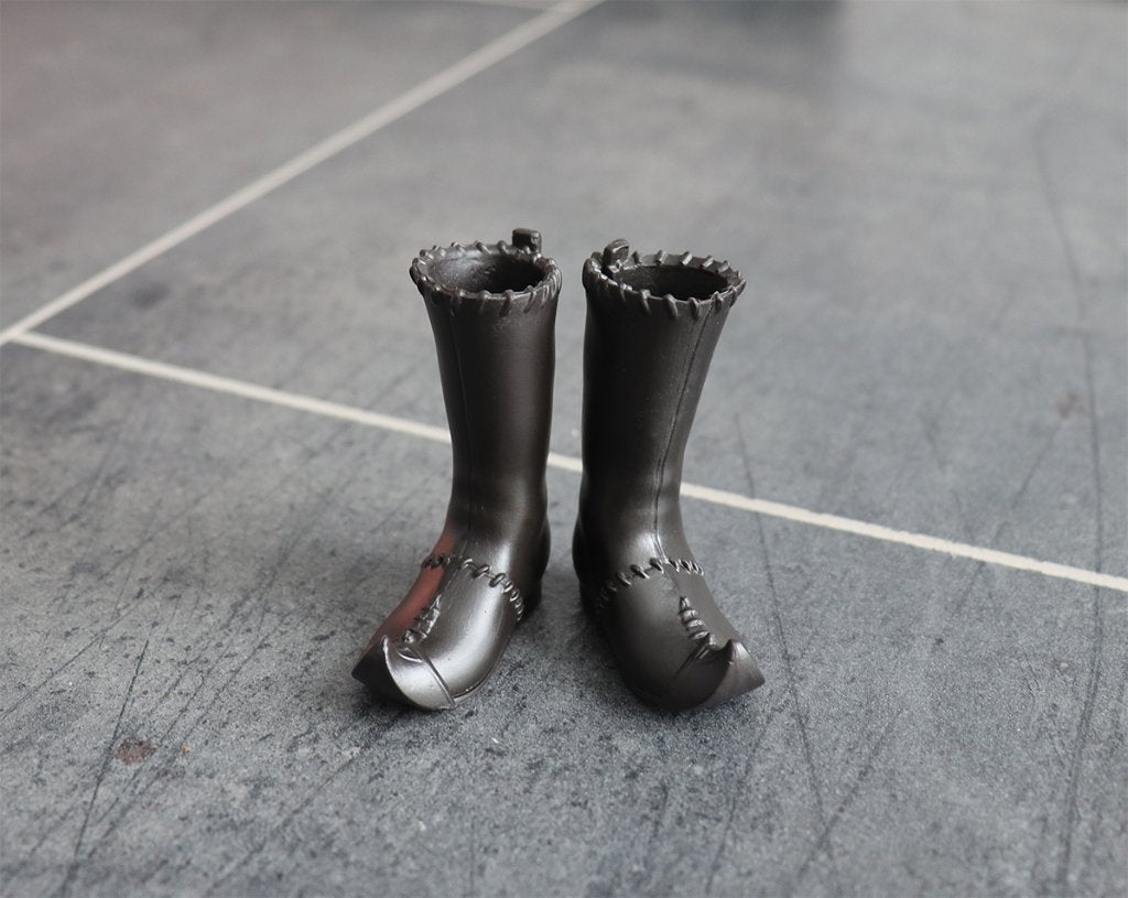 Barbie kleding nieuw - Ken - Hoge laarzen schoenen zwart, Ophalen of Verzenden, Nieuw, Barbie