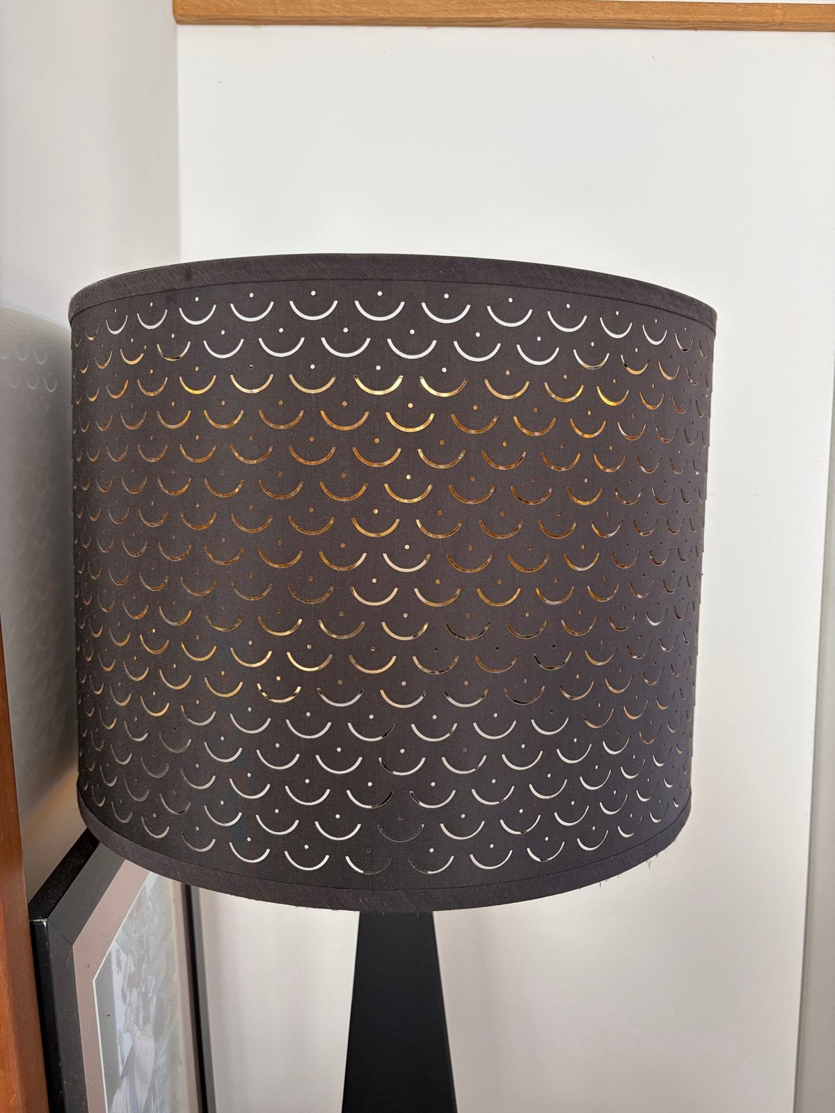 IKEA NYMÖ lampenkap - Zwart/ lampshade - Black, Huis en Inrichting, Lampen | Lampenkappen, Overige typen, Zwart, Rond, Zo goed als nieuw