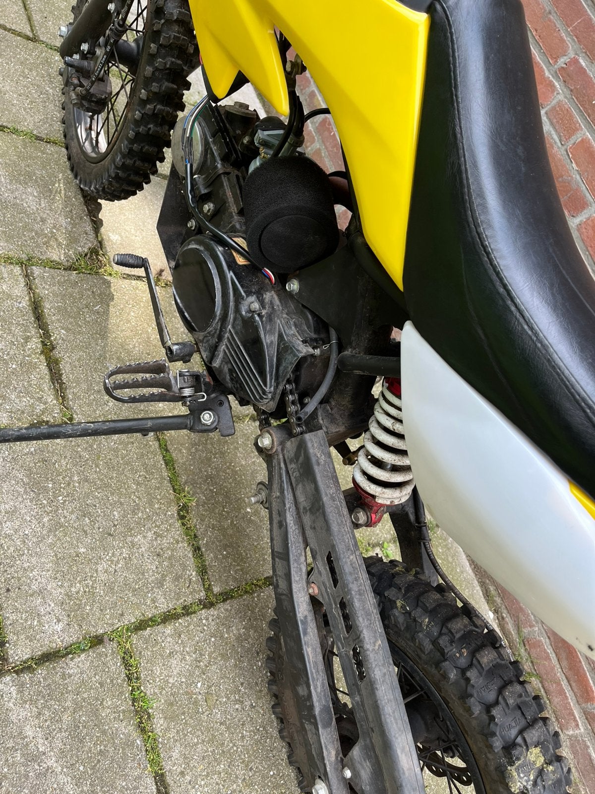 Pitbike 110cc 4-takt semi-automaat, Ophalen, Gebruikt, Pitbike