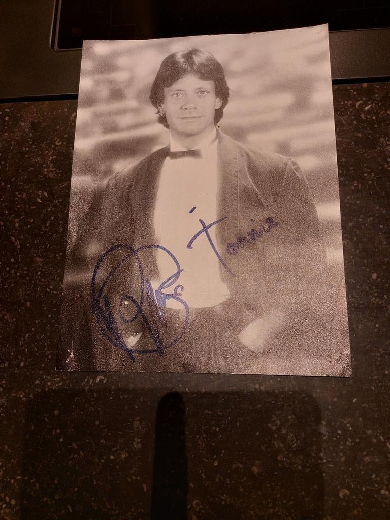 Rob de Nijs Zwart-wit foto met handtekening, Ophalen of Verzenden, 1960 tot 1980, Overige onderwerpen