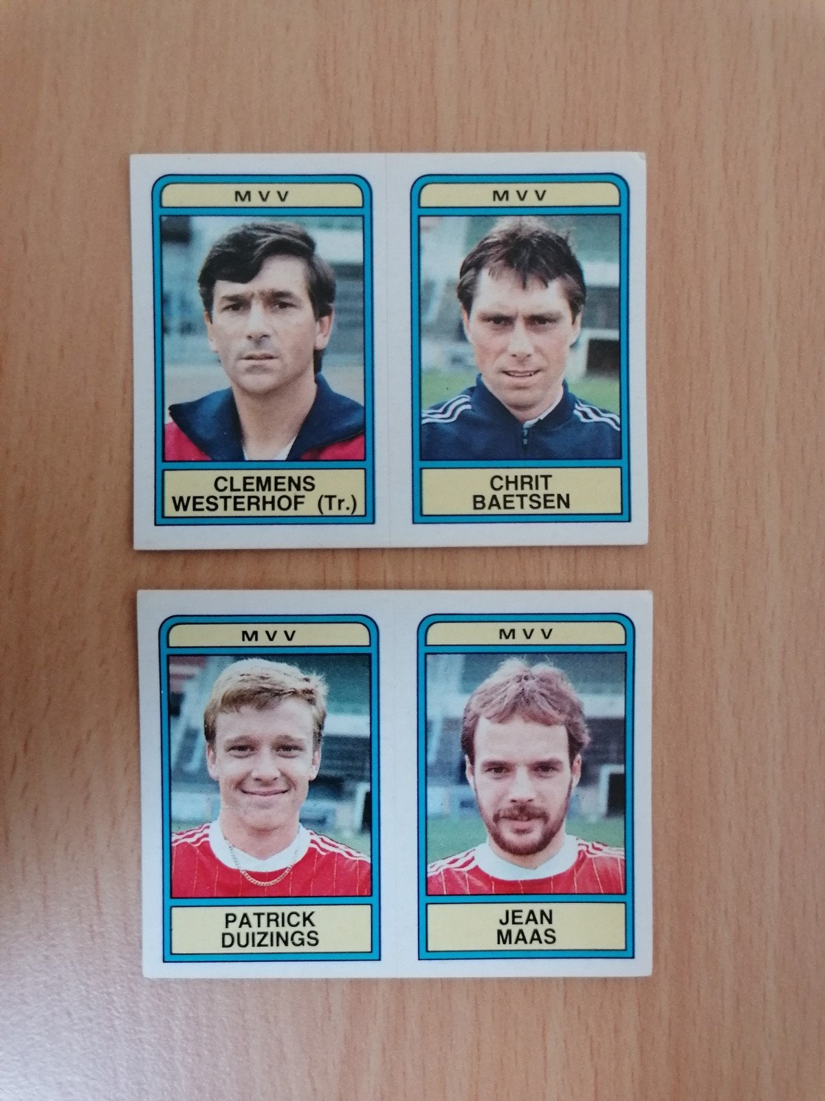 Panini Voetbal 84 MVV 2x., Ophalen of Verzenden, Zo goed als nieuw, Sticker
