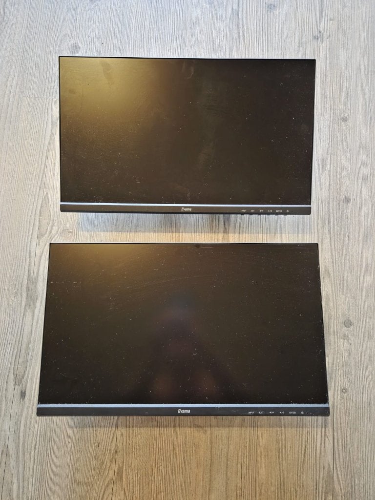 2x iiyama ProLite XU2294HSU-B1 monitoren (zonder voetsteun), Gebruikt, Iiyama, Full HD, Ophalen of Verzenden