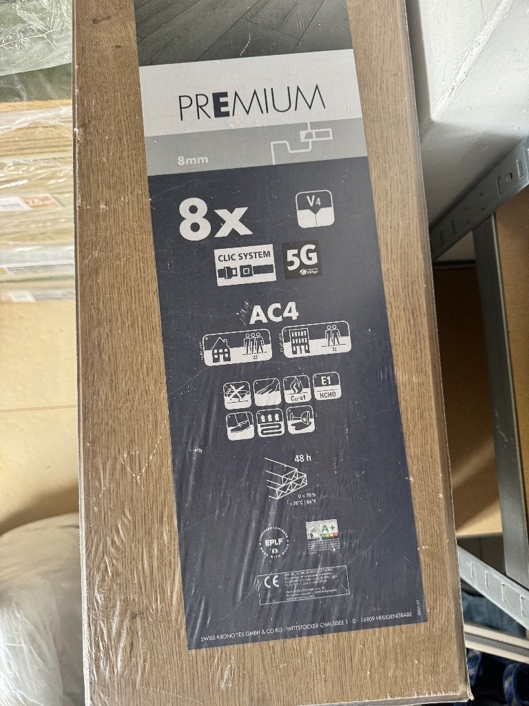Rest Partij! 17 pakken Premium laminaat, Ophalen, 50 tot 150 cm, Nieuw, 10 m² of meer