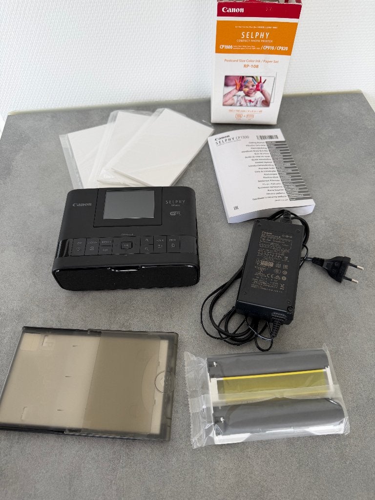 Canon SELPHY CP1300 fotoprinter – Incl. fotopapier & Inkt, Ophalen, Fotoprinter, Canon, Zo goed als nieuw