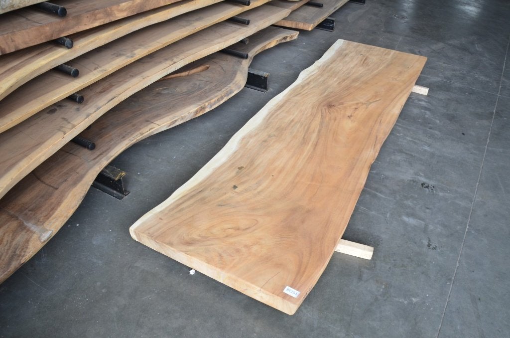 Suar boomstamtafel 350 cm-  BT251- 3,5  m boomstamtafel, Overige houtsoorten, Vijf personen of meer, Rechthoekig, Nieuw