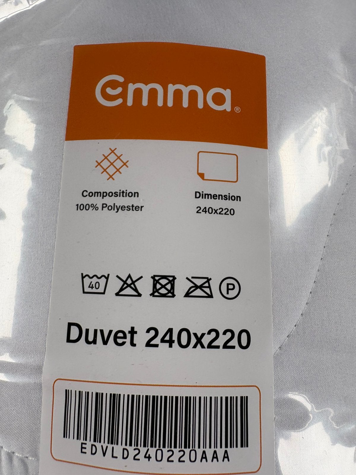 Nieuw Emma dekbed te koop! 240 x 220, Wit, Tweepersoons, Ophalen of Verzenden, Deken of Dekbed