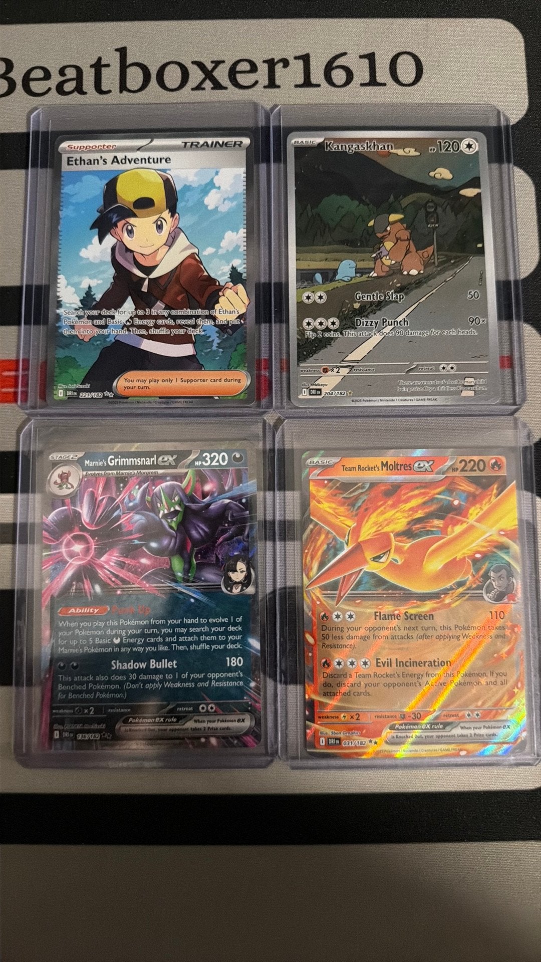 Pokémon Destined Rivals lot – 4 kaarten, Ophalen of Verzenden, Zo goed als nieuw, Meerdere kaarten