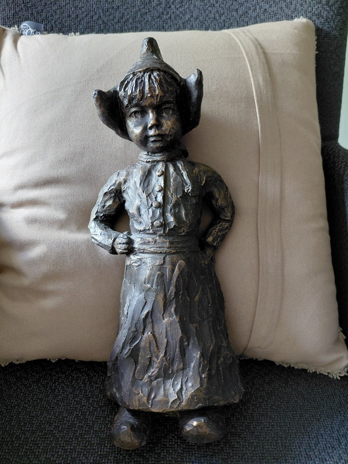 Boertje en Boerinnetje - Beton Beelden (36 cm), Ophalen of Verzenden