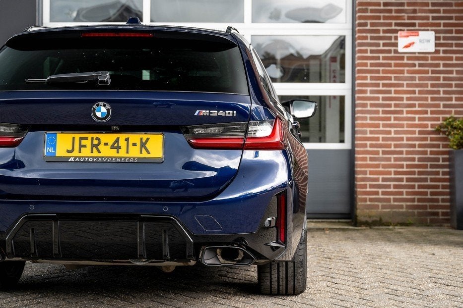 BMW 3-serie M340i xDrive Touring M Sport Pro | Panorama | Dr, Automaat, 1770 kg, Blauw, Alcantara