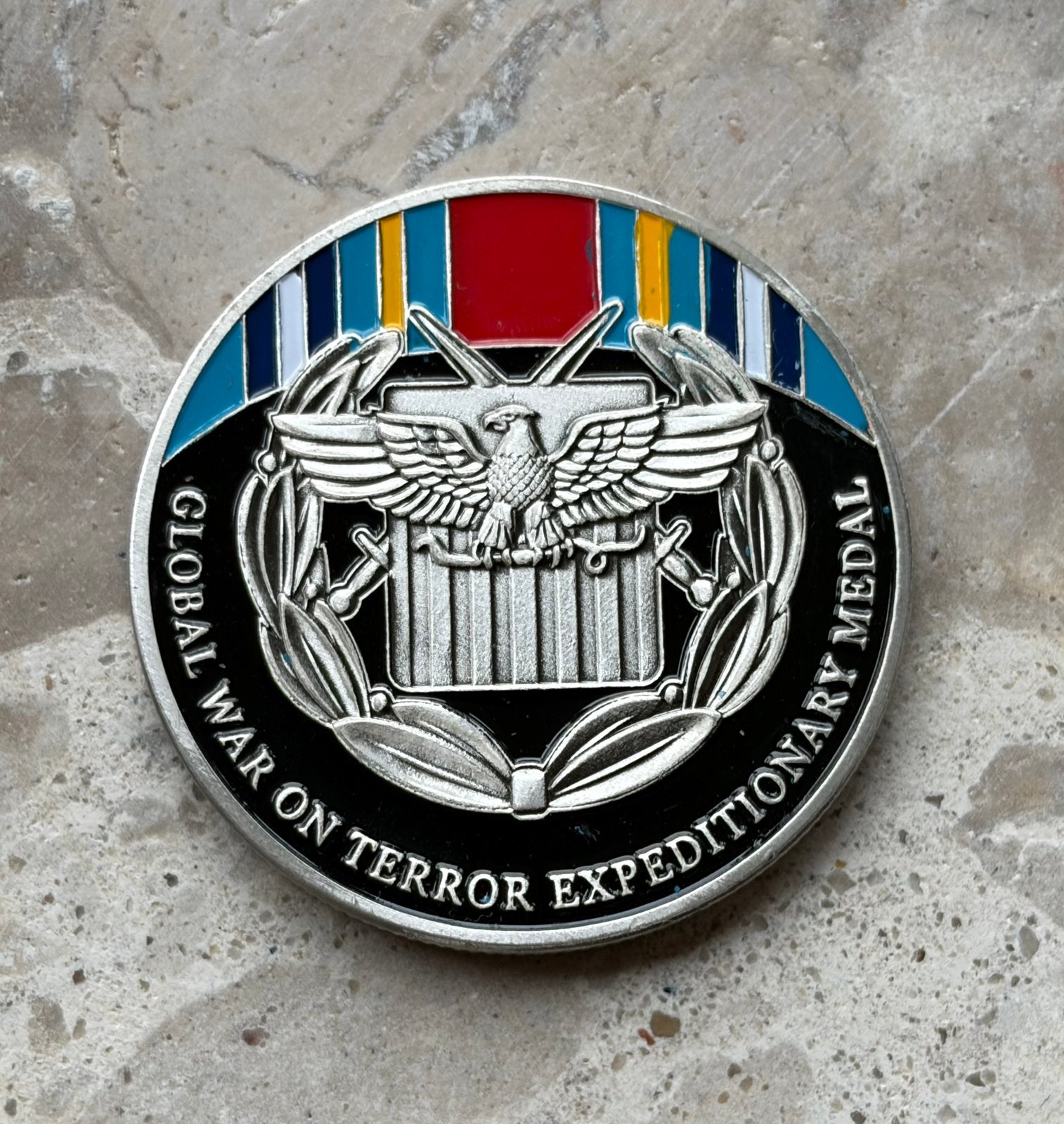 US Army global war on terror medaille coin, Verzamelen, Militaria | Algemeen, Ophalen of Verzenden, Landmacht, Amerika, Lintje, Medaille of Wings