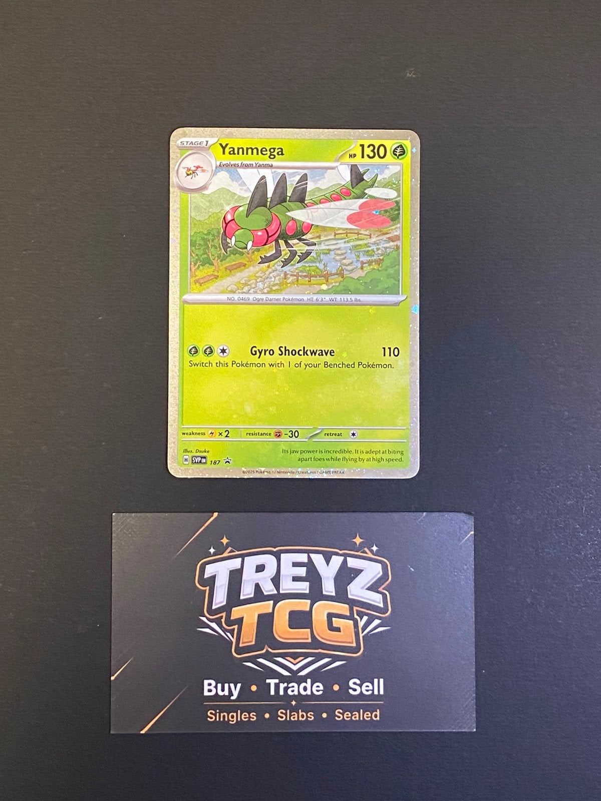 Yanmega 187 Pokemon Scarlet & Violet Promos, Ophalen of Verzenden, Zo goed als nieuw