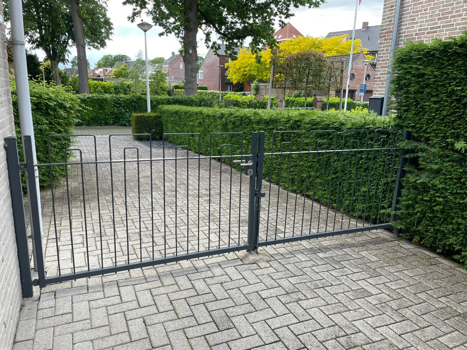Tuinpoorten gegalvaniseerd staal, Tuin en Terras, Ophalen, Gebruikt, IJzer, Sierhekwerk