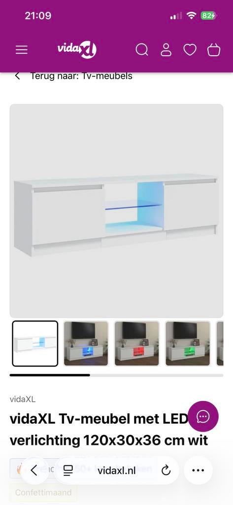 Tv meubel, Ophalen, Nieuw, 25 tot 50 cm, Minder dan 100 cm