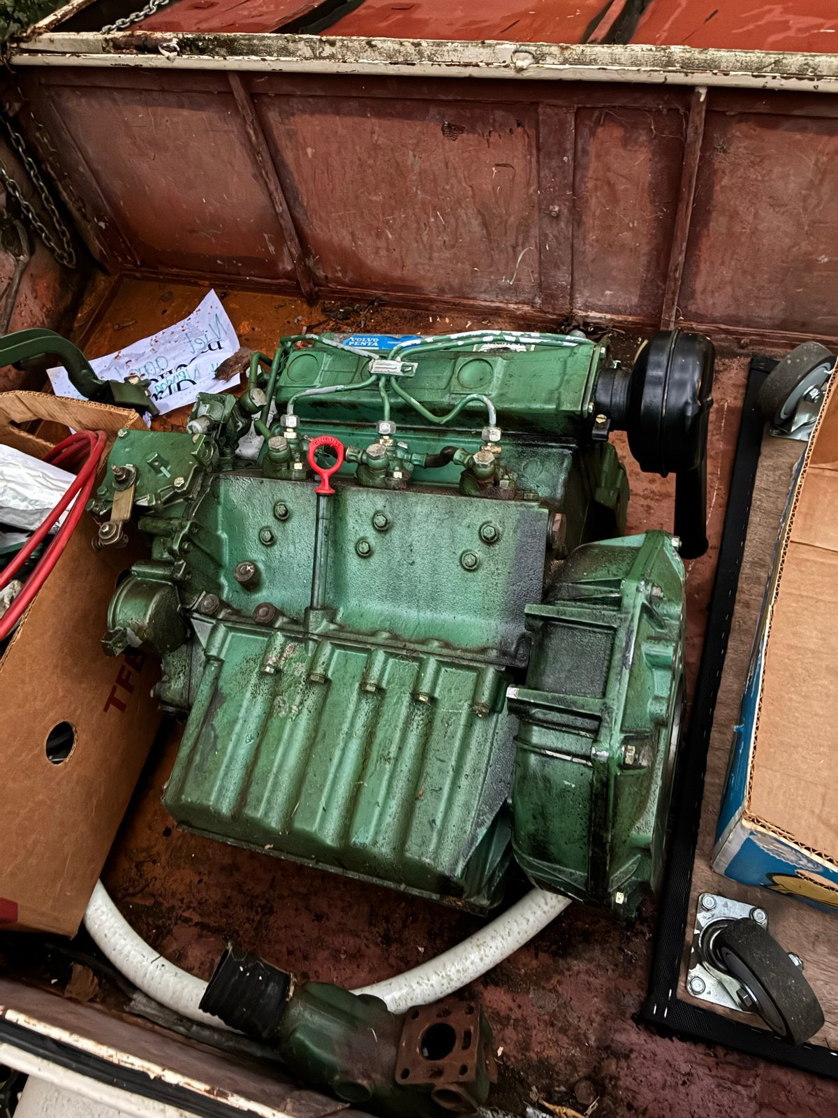Volvo penta 2003 motor voor onderdelen - defect, Watersport en Boten, Ophalen, Gebruikt, Motor en Techniek, Motorboot