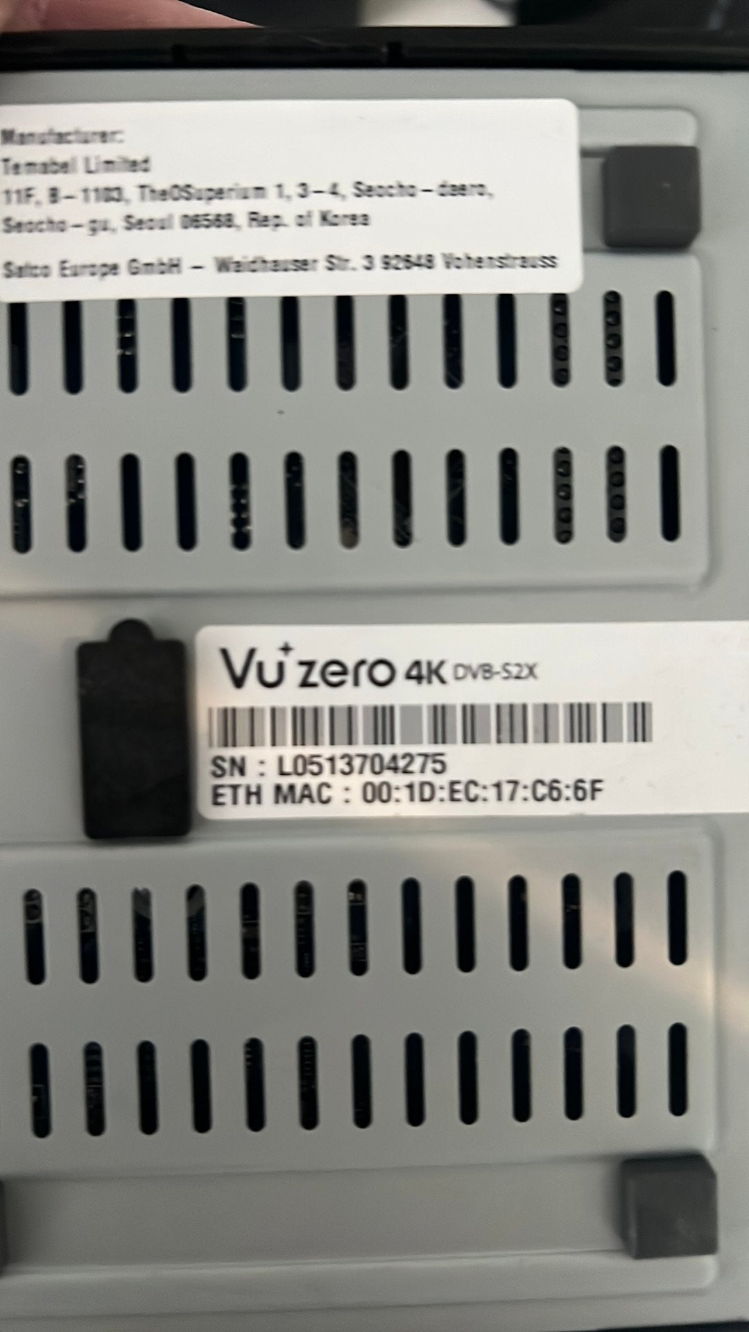Vu+ Zero 4K DVB-S2X Decoder met Afstandsbediening, Ophalen, Gebruikt, Decoder