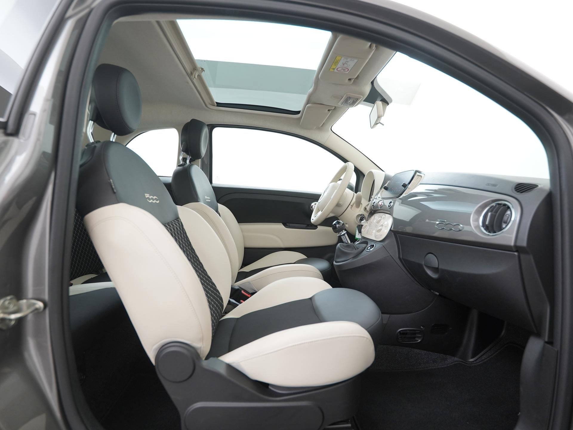 Fiat 500 1.0 Hybrid Dolcevita | Panoramadak | Zondag Open!, 12 maanden, Stof, Gebruikt, Euro 6