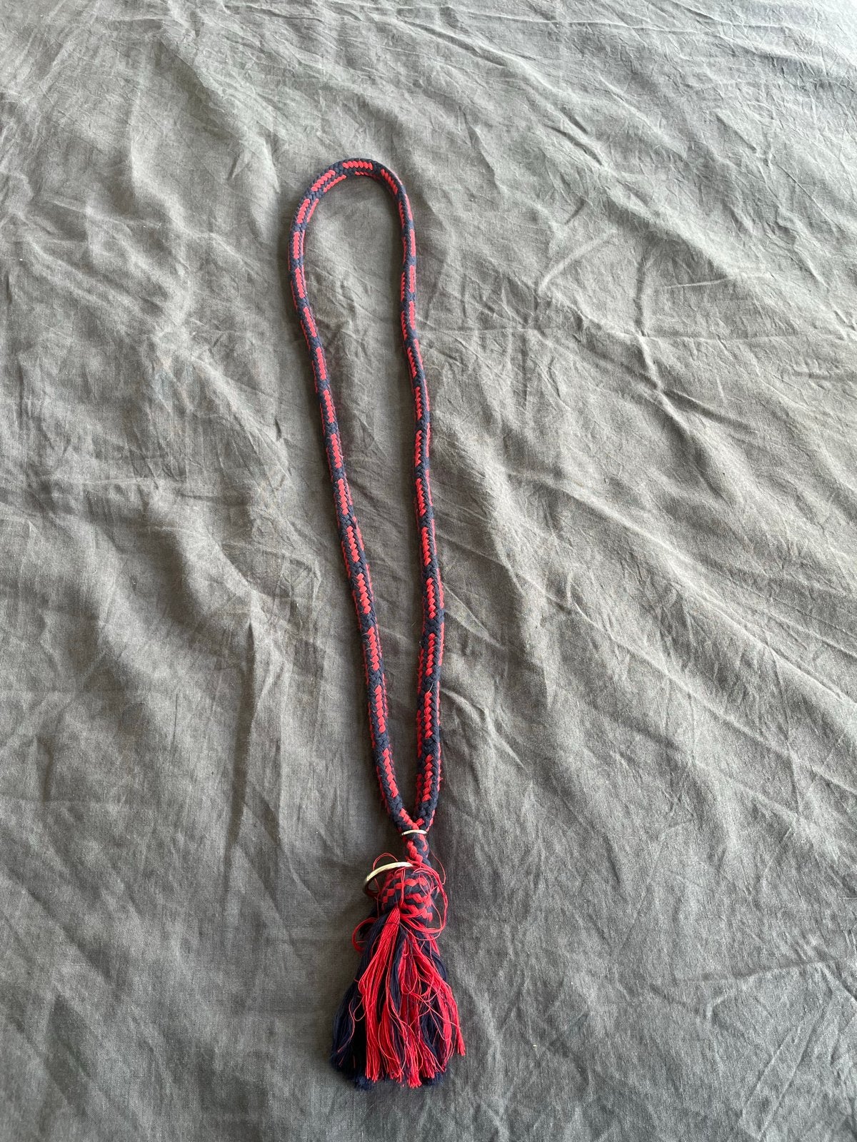1x mee gereden QHP neckrope one size, Dieren en Toebehoren, Overige disciplines, Ophalen of Verzenden, Zo goed als nieuw, Blauw