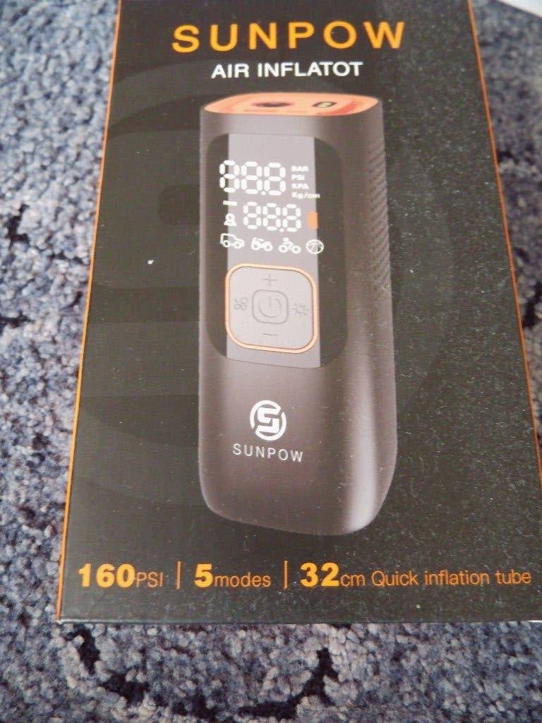 Lucht pomp air inflator Sunpow 160 psi, Ophalen of Verzenden, Nieuw