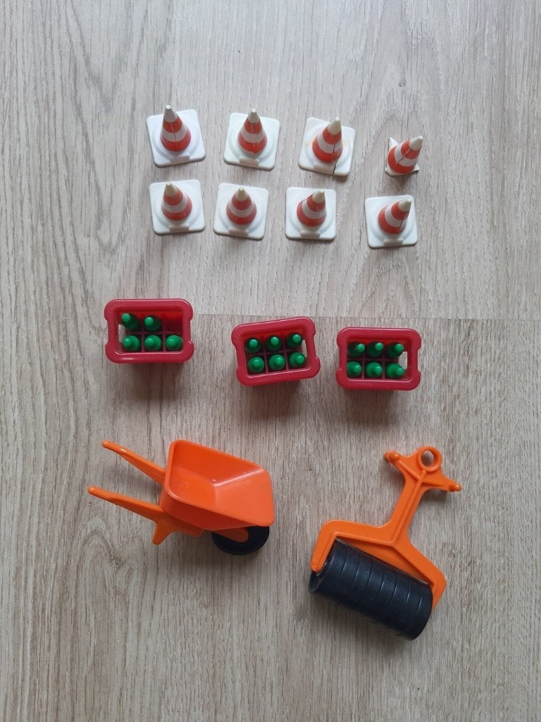Vintage Playmobil: Bouw accessoires (Set 3112x), Gebruikt, Complete set, Overige typen, Ophalen of Verzenden