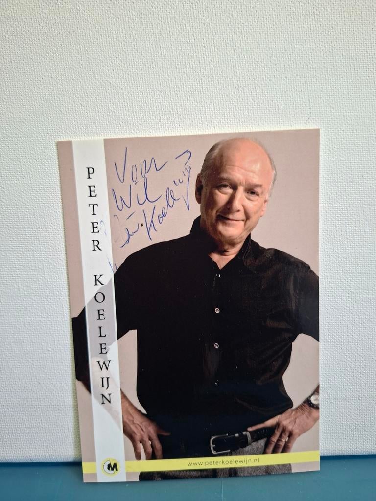 PETER KOELEWIJN ZANGER SONGWRITER PRODUCER, Verzamelen, Verzenden, Nieuw, Foto of Kaart, Gesigneerd
