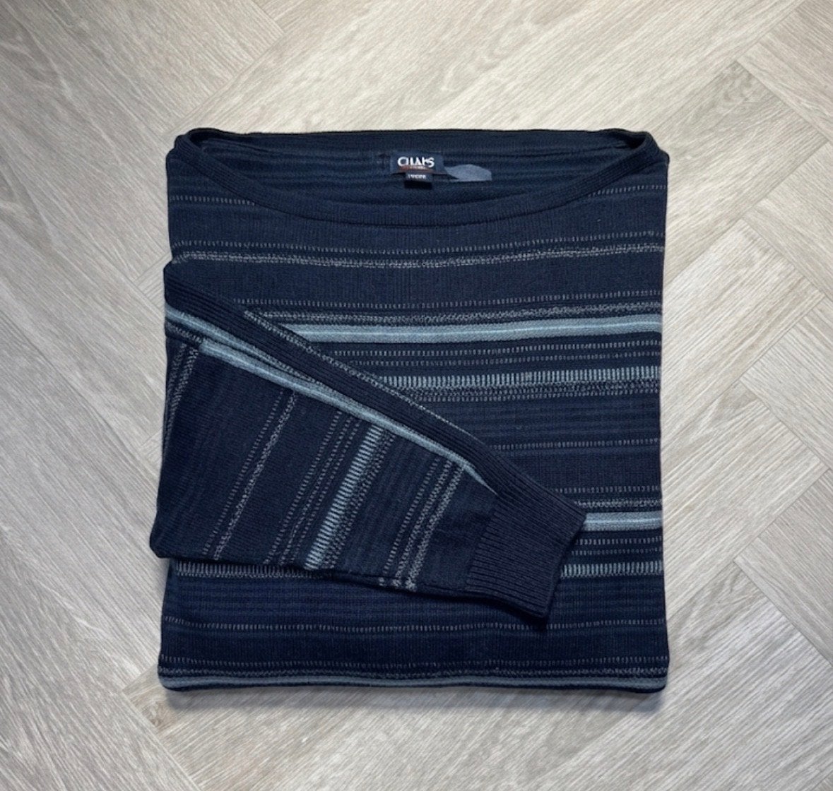 Blauwe CHAPS driekwart shirt dames XL, Kleding | Dames, Ophalen of Verzenden, Zo goed als nieuw, Maat 46/48 (XL) of groter, Blauw