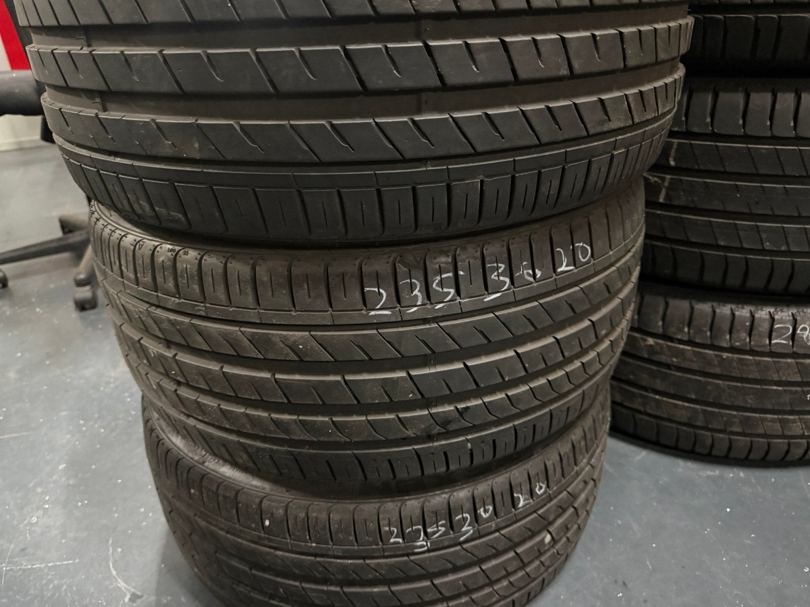 4x 235 30 20 88Y Nexen Nfera SU1 DEMO 7MM~, Gebruikt, Ophalen of Verzenden, 235 mm, Band(en)