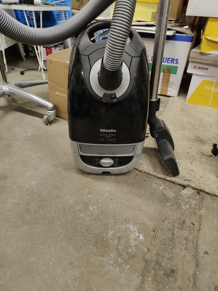 Miele S5211 Black Pearl Stofzuiger - Krachtig & Compleet, Witgoed en Apparatuur, Stofzuigers, Gebruikt, Geschikt voor harde vloeren