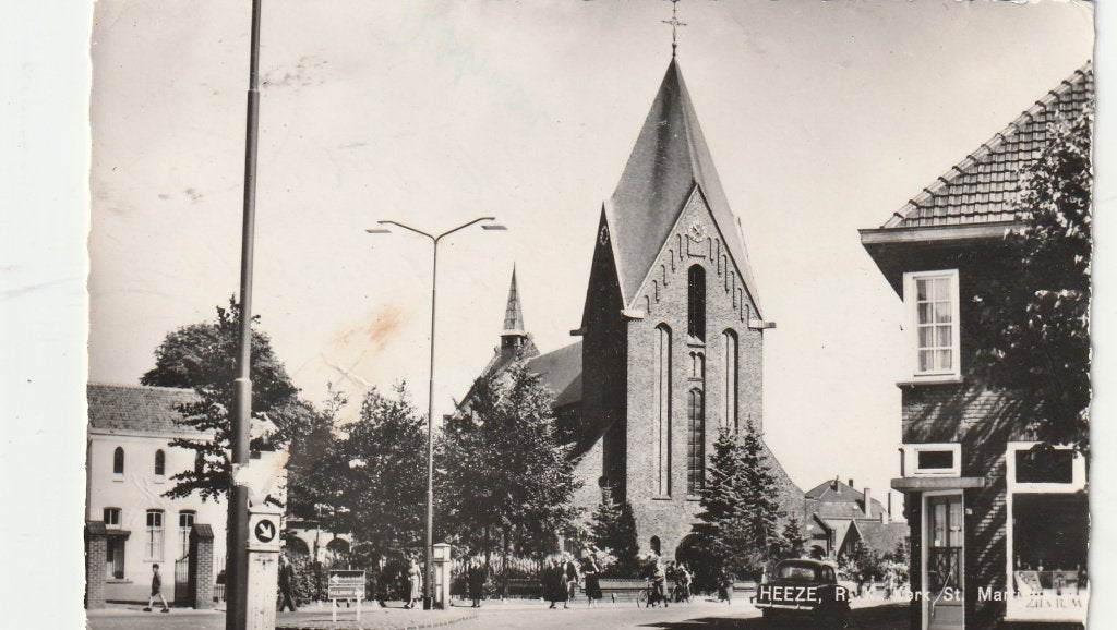 Heeze (N.Br.) - R.K. Kerk St. Martinus., Verzamelen, Ophalen of Verzenden, 1960 tot 1980, Gelopen, Noord-Brabant
