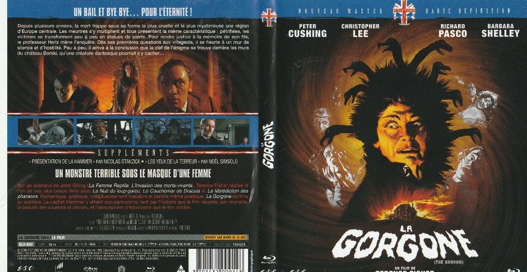 La gorgone blu ray ( import ), Ophalen of Verzenden, Zo goed als nieuw, Actie