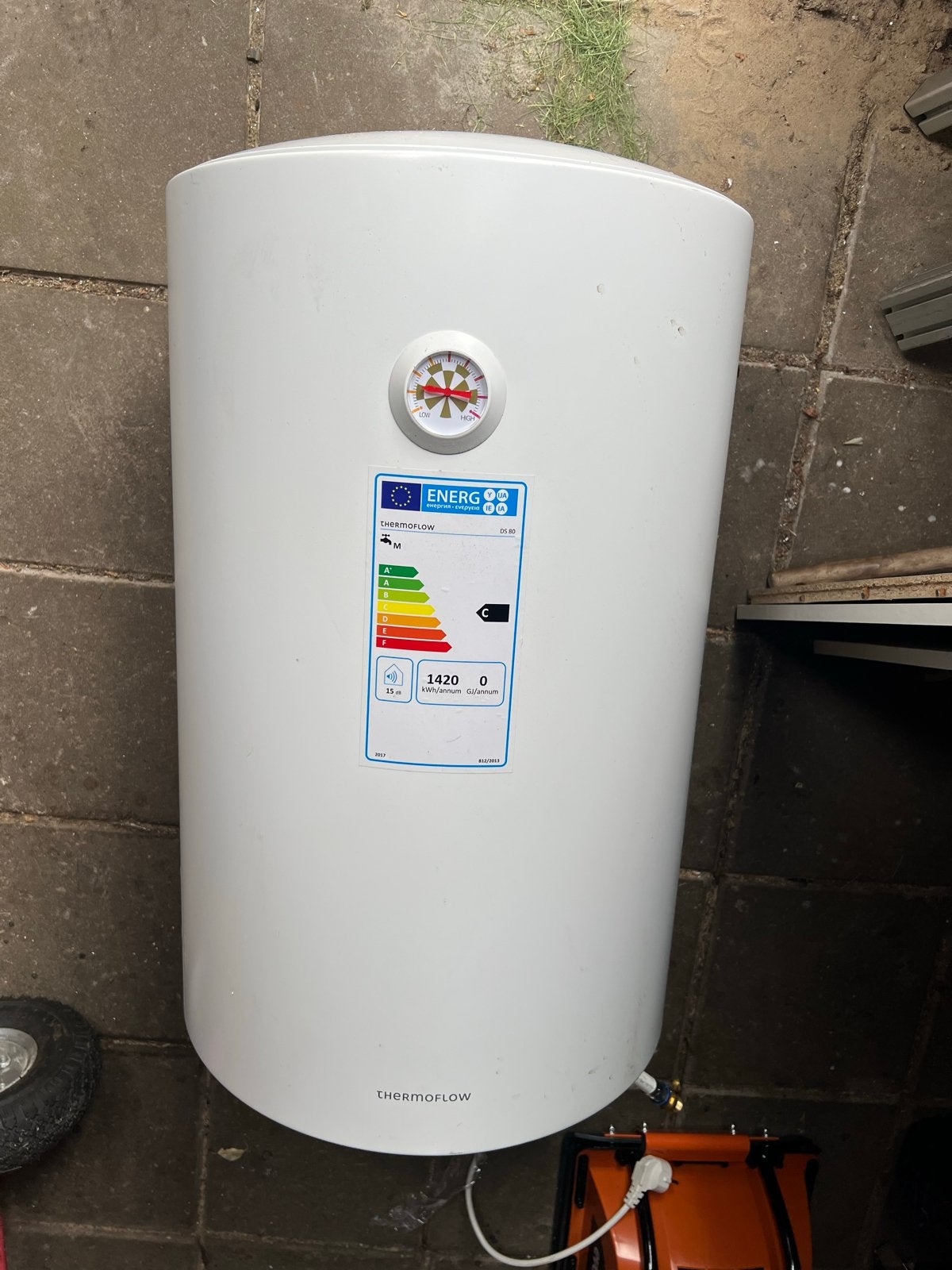 Thermoflow DS 80 Elektrische Boiler 2000W - Zo goed als nieu, Doe-het-zelf en Verbouw, Geisers en Boilers, Ophalen, 20 tot 100 liter