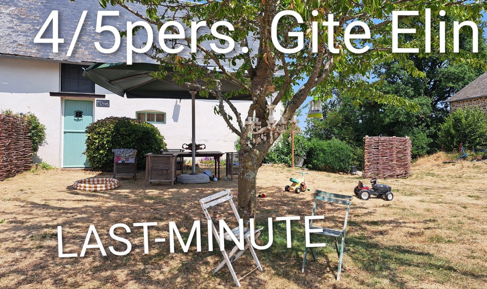 LAST MINUTE!! €750,-  8t/m15 Augustus vakantiehuis/ Gite mid, Wasmachine, In bergen of heuvels, Landelijk