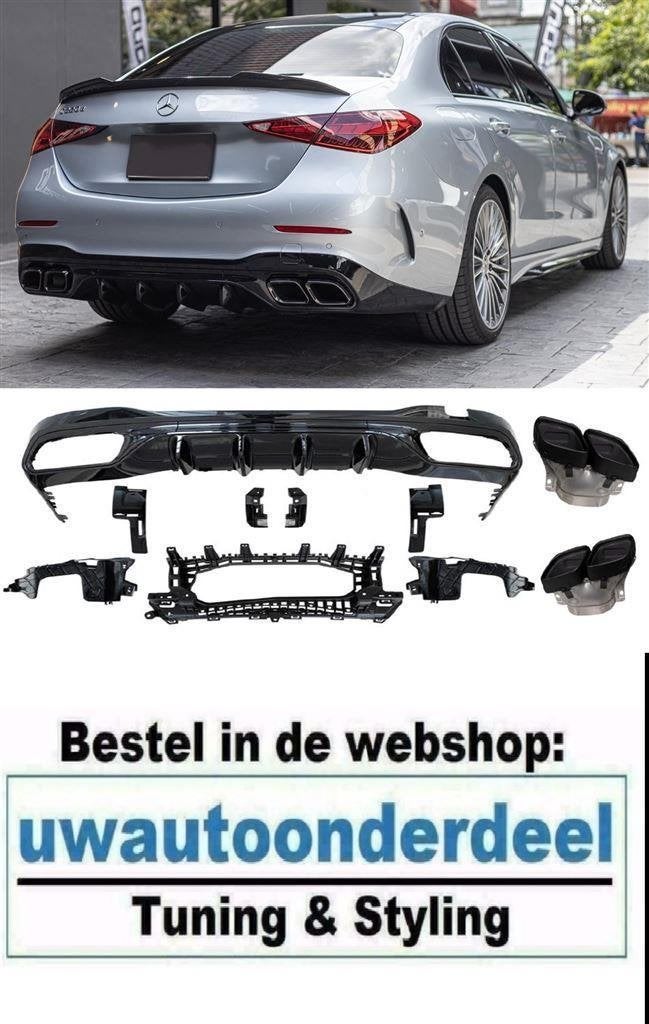 C63 AMG Look Black Uitlaat Geschitk voor MB C Klasse W206 S2, Verzenden, Automotive Parts, A.parts@hotmail.nl, Trasmolenlaan 12 3447 GZ Woerden