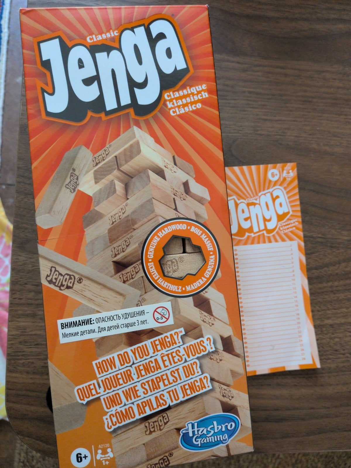 Jenga Classic - Het spannende stapelspel voor iedereen!, Ophalen of Verzenden, Zo goed als nieuw, Hasbro Gaming