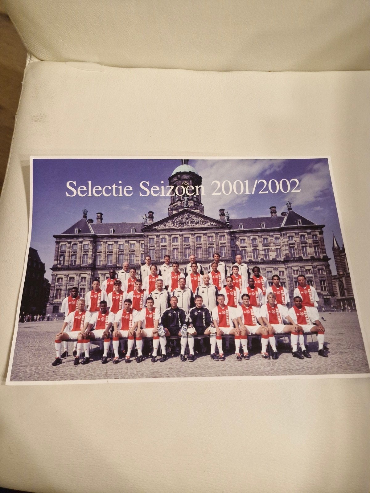 elftalfoto Ajax selectie 2001-2002, Verzamelen, Ophalen of Verzenden, Zo goed als nieuw, Ajax