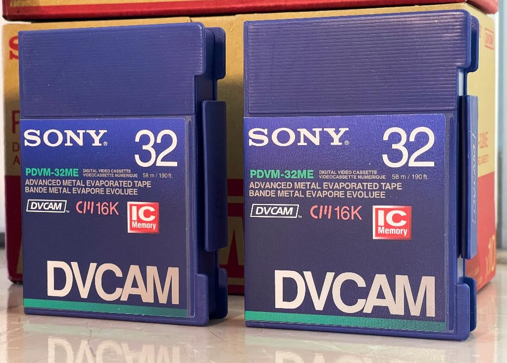 Sony PDVM-32ME DVCAM/Mini DV band met Memory Chip, Mini dv, N, SONY, N