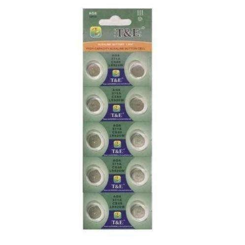 Knoopcel Batterij AG6 / 371A / LR920W - T&E - 10 stuks, Ophalen, Nieuw