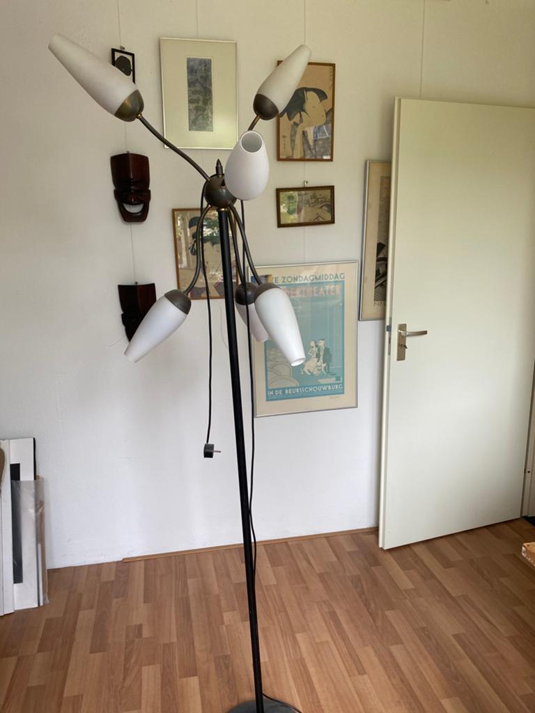 Vintage staande lamp lamp., Ophalen, Overige materialen, Gebruikt, 150 tot 200 cm