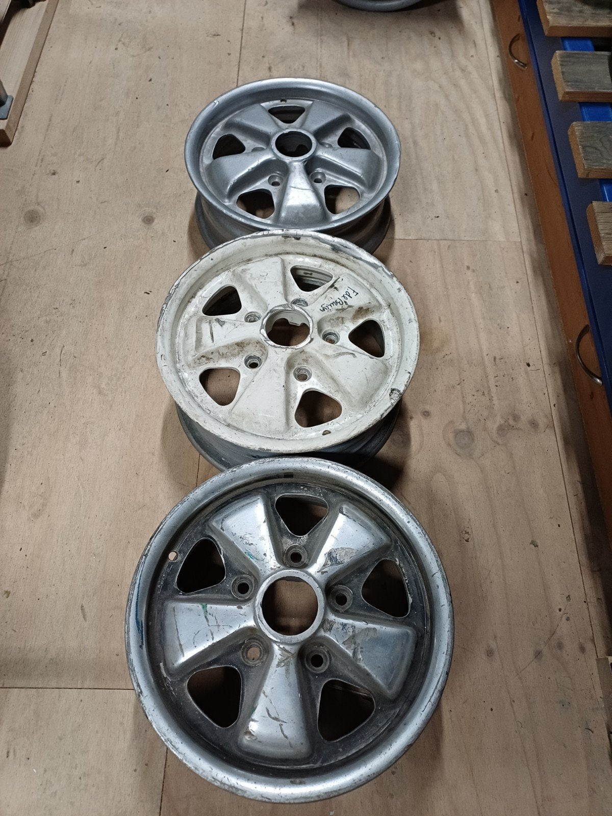 14 INCH PORSCHE FUCHS "AUTOCROSS" VELGEN VERSMALD FUCHS, Ophalen, 14 inch, PORSCHE FUCHS, Gebruikt