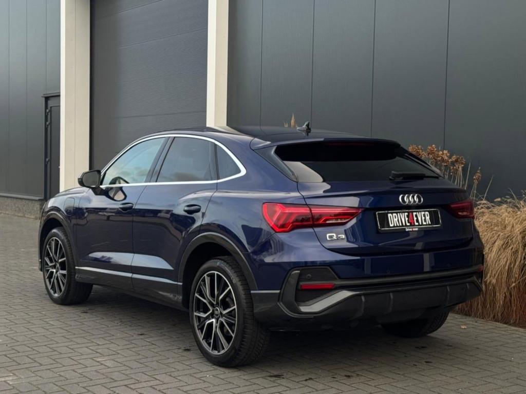 Audi Q3 Sportback 45 TFSI e S Edition m22 NAVI CLIMATE LED 3, Auto's, Automaat, Gebruikt, 4 cilinders, Blauw